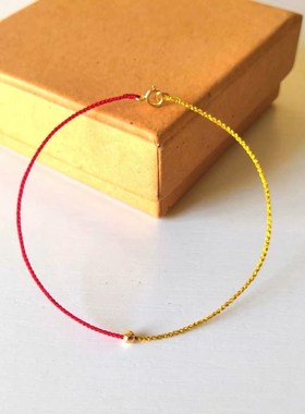 纯手工编织红绳手链简约