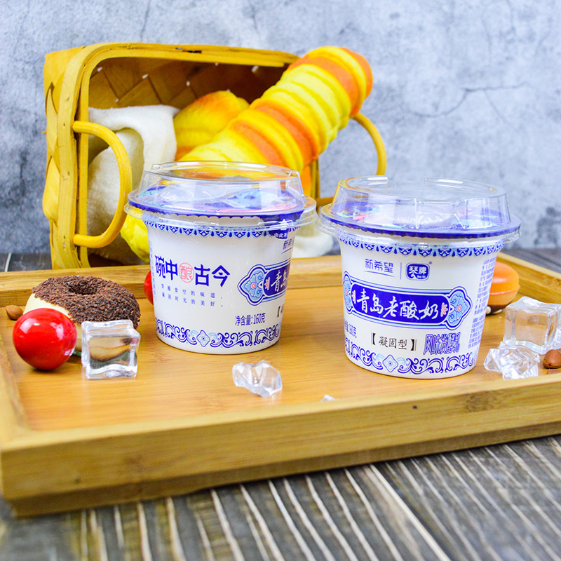 新希望老酸奶138g*12/6杯装风味发酵乳凝固型粘稠酸牛奶琴牌青岛