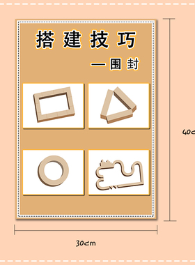 环创积木方法技巧装饰平铺建构区