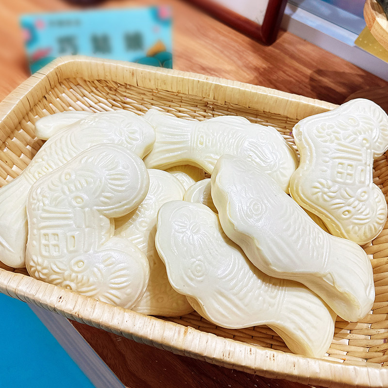 山东纯手工老面鱼馒头王哥庄铁锅大馒头胶东花饽饽早餐过新年馍馍
