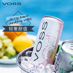 VOSS芙丝0糖0卡气泡水0碳水果味苏打水饮料330ml*12听装整箱