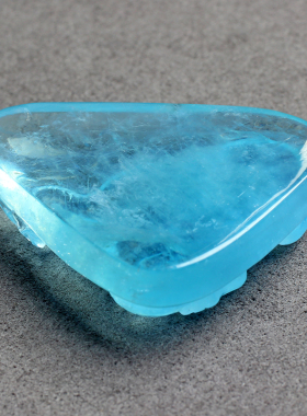 冰蓝超透款大象雕件海蓝宝吊坠