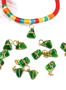 小粽子手工编织手链晶毅通用吊坠