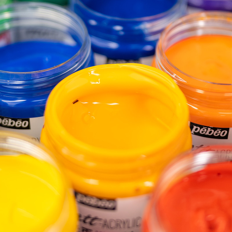 pebeo贝碧欧纯哑光丙烯亚光丙烯颜料300ml专用室内diy手绘哑光丙烯画彩绘马卡龙国美灰嫩粉色贝碧欧旗舰店