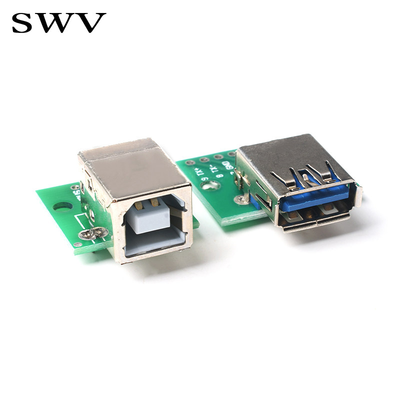 USB头转接板MicroUSB/Type-c USB公头USB转2.03.0母座/公头 mini_虎窝淘