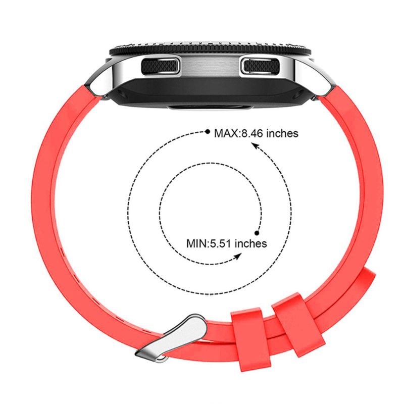 Silicone Wrist Band Strap for Samsung Galaxy Watch 46mmSM R-图0