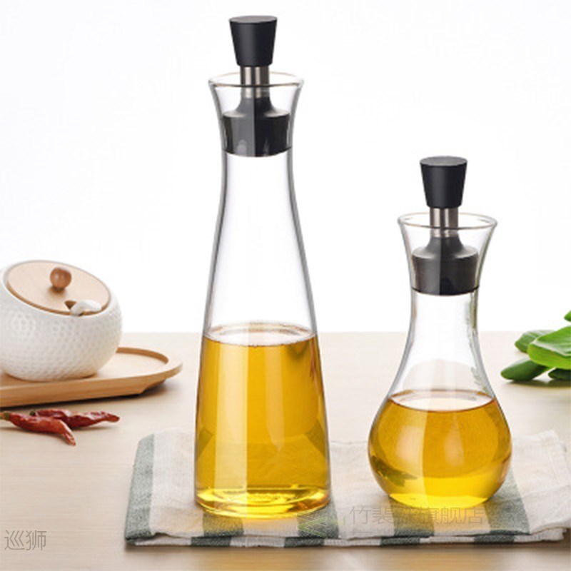 250/500ml Glass Cruet Oil Dispenser Bottles Gravy Boats Pour - 图1