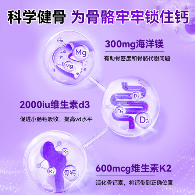 ທໍາມະຊາດວິຕາມິນ d3k2 magnesium 3 in 1