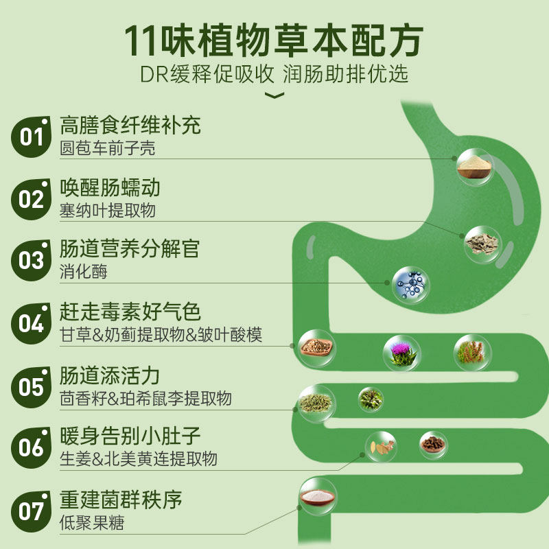 naturewise清肠片膳食纤维便秘宿便 NatureWise海外膳食纤维/果蔬纤维