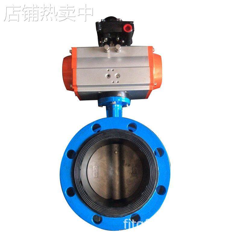 泉州质启D641X-10/16Q气动软密封法兰蝶阀304板软密封气动蝶阀100,淘宝优惠券,粉丝福利购,淘宝优惠卷