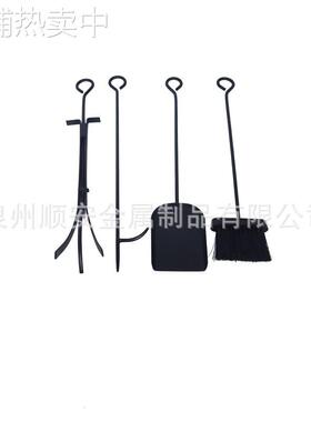 厂家直销美式乡村壁炉工具家居铁艺烤炉工具火炉工具柴火架