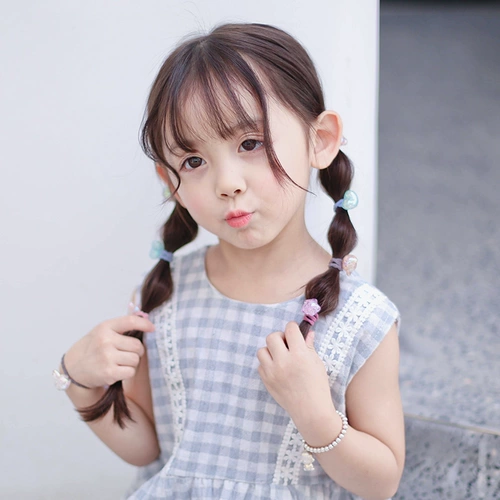 Детская милая безвредная высококачественная резинка для волос, в корейском стиле, не повреждает волосы