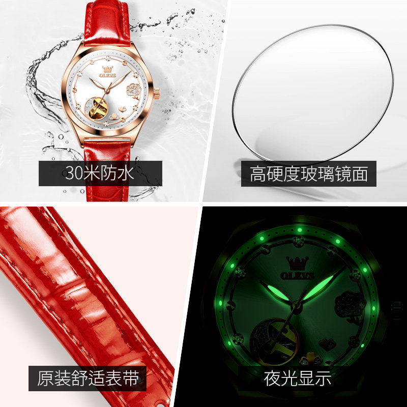 瑞士2022年新款女士名牌正品机械表 金锐手表国产腕表