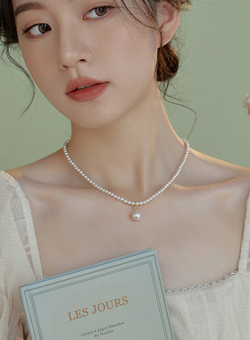 可拆卸吊坠！正圆施家珍珠项链