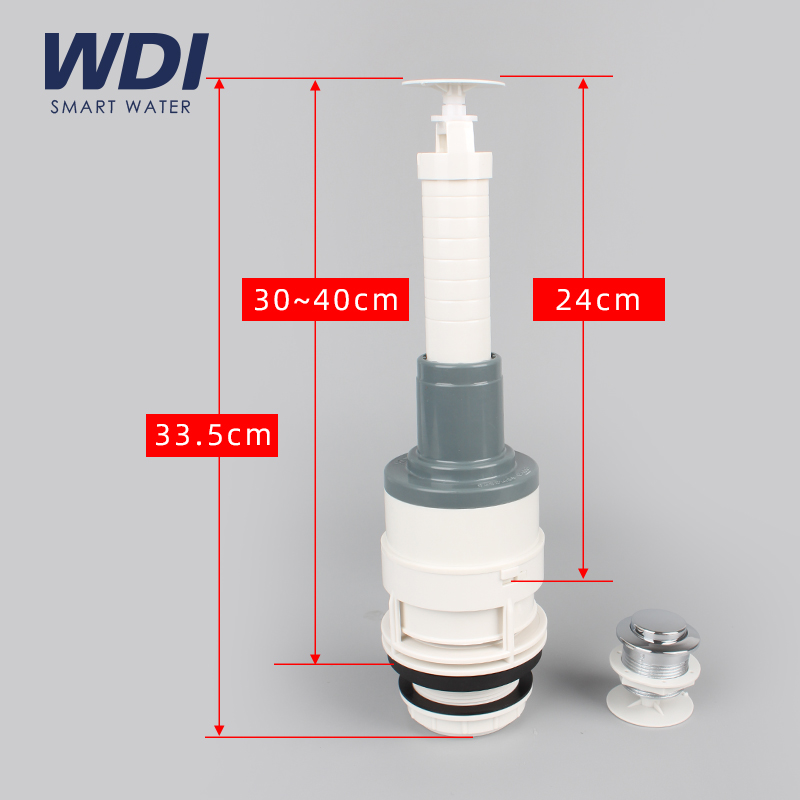 WDI威迪亚老式分体马桶单按排水阀上按一段式放水阀门出水器B4018 - 图0