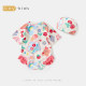 Girls Summer Cute Children's Short-Sleeved Sun Protection Swimwear One-piece Swimsuit 2026 New Style Western Little Girls Beach
