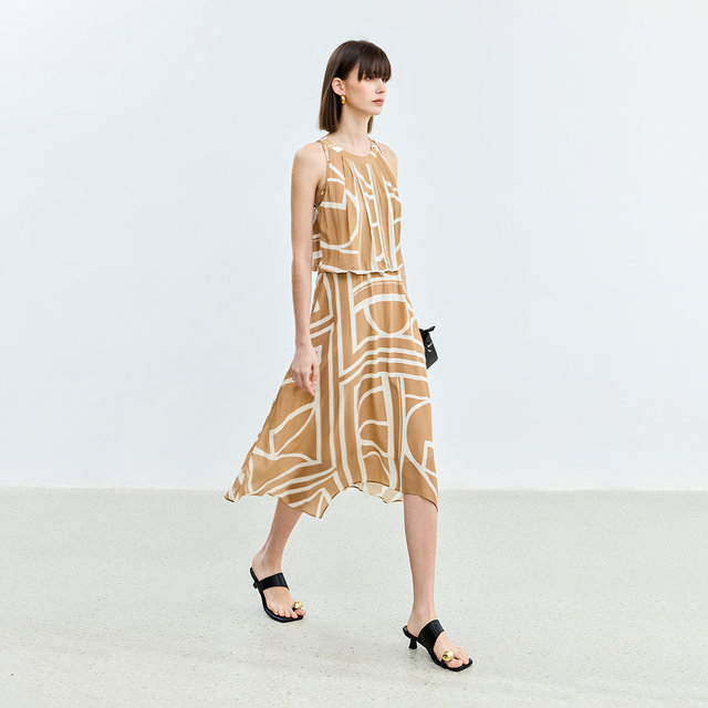 LILY summer skirt A-line exquisite design workplace dress for women