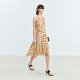 LILY summer skirt A-line exquisite design workplace dress for women