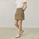 LILY Ole autumn light outdoor workwear plaid versatile A-line skirt women's short style