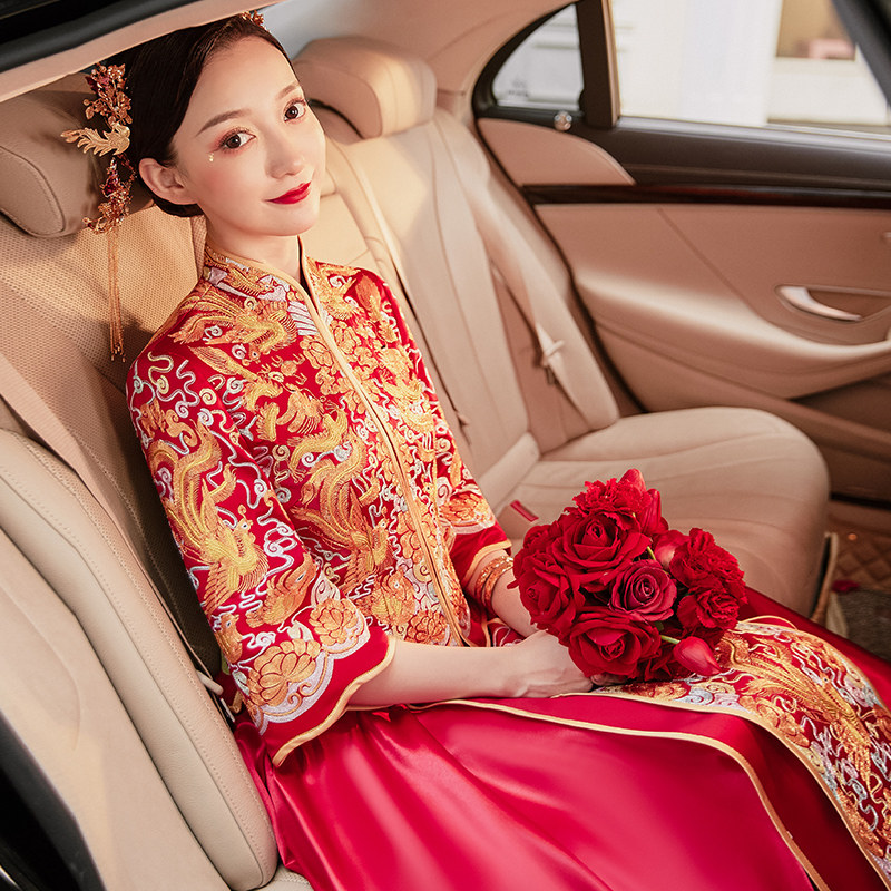 秀禾服2020新款结婚礼服女敬酒服 瑶瑟花样年华旗袍