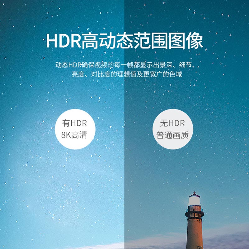 秋叶原HDMI线2.1版8K60HZ电脑电视连接线显示器4K120HZ电竞QH8210-图3