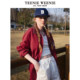 TeenieWeenie ຫມີ Jacket ແມ່ຍິງ Summer Retro ງ່າຍດາຍ Pastoral embroidered Lapel ຄົນອັບເດດ: ເທິງ