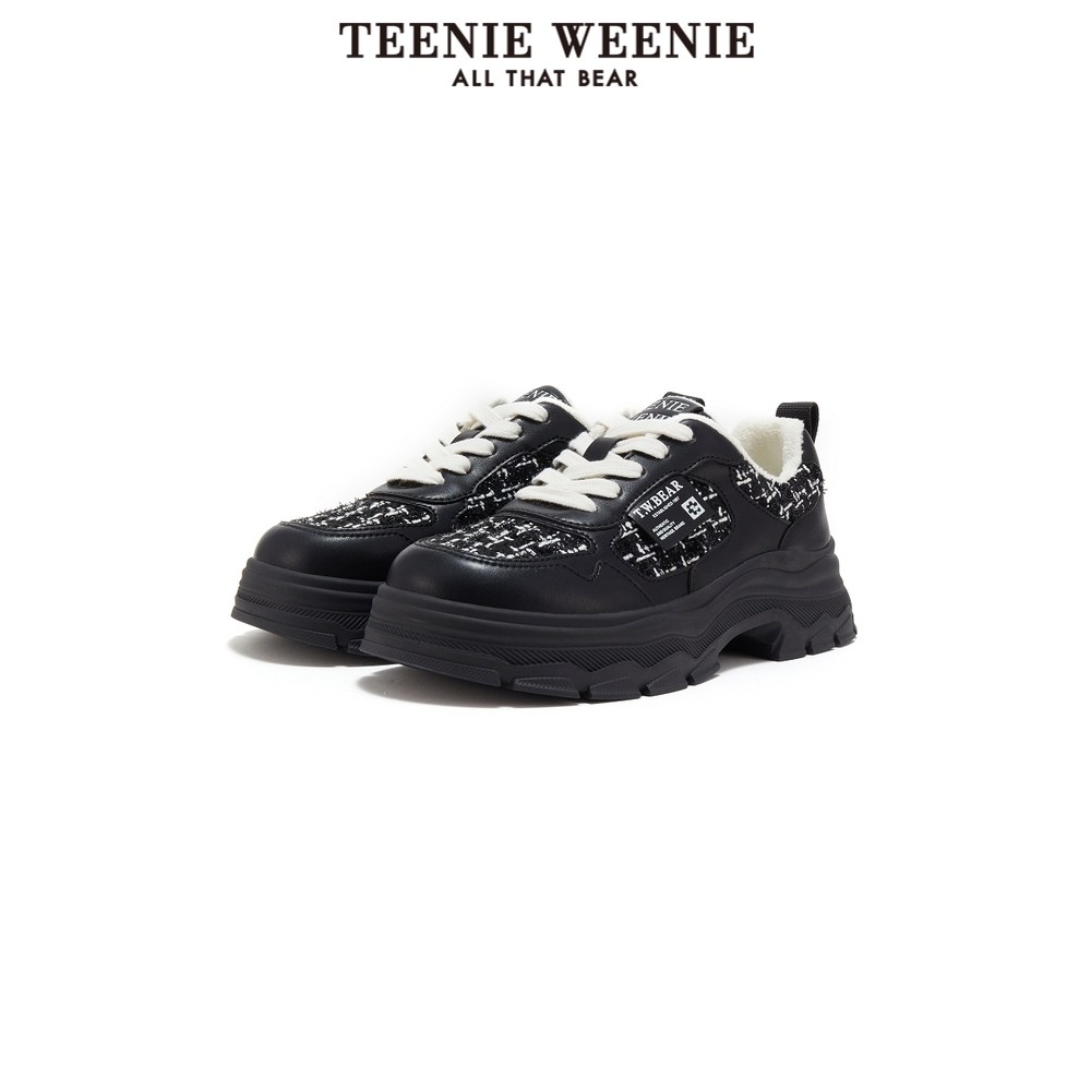 TeenieWeenie小熊奥莱简约老爹鞋冬季小香风加绒保暖气质女鞋,淘宝优惠券,粉丝福利购,淘宝优惠卷