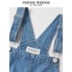 TeenieWeenie Bear Olesha College Style Overalls Retro Casual Jeans Jumpsuit Women's