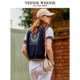 TeenieWeenie Bear Outlet Women's Jacket Autumn Striped Contrast Color ແຂນສັ້ນ Embroidered Baseball Top