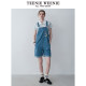 TeenieWeenie Bear Olesha College Style Overalls Retro Casual Jeans Jumpsuit Women's