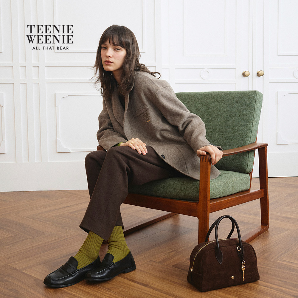 【反季清仓】【轻绒智型通勤大衣】TeenieWeenie小熊女装毛呢大衣
