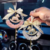 Car pendant for girls high-end crystal car pendant Song Jin Xiaoma light luxury car rearview mirror hanging jewelry for women