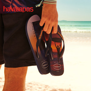 Havaianas哈唯纳Hype III海岛风沙滩人字拖鞋男夏凉拖海边