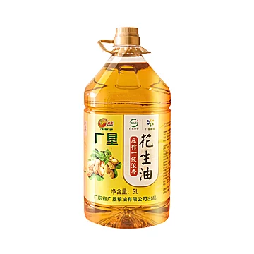 【广垦粮油】物理压榨纯花生油5L