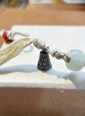 不闲原创 双圈文玩手绳 南红和田玉手绳 藏式文玩手绳 复古百搭