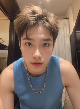 潮街头嘻哈男士颈链OT扣钛钢粗链条男士古巴链不掉色项链学生饰品