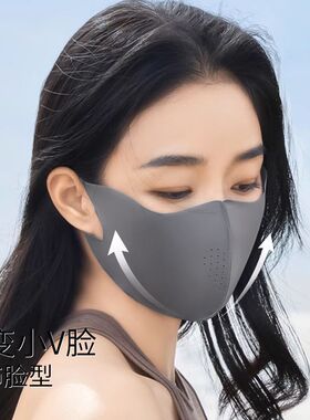 冰丝防晒口罩女护眼角防紫外线