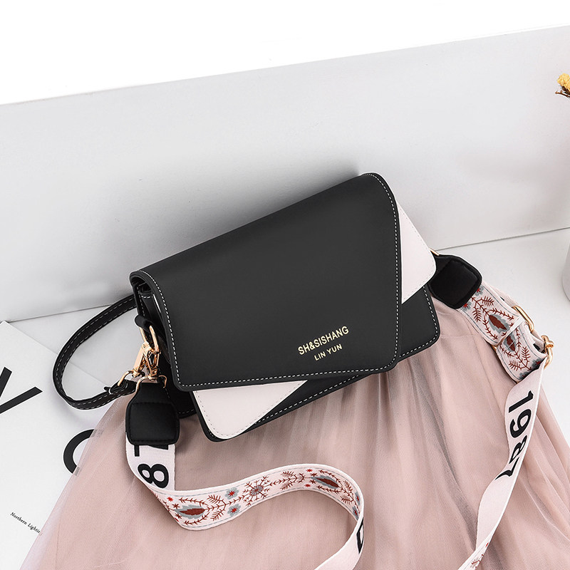 斜挎撞色休闲包春夏新款潮流行包包 世营女士包袋