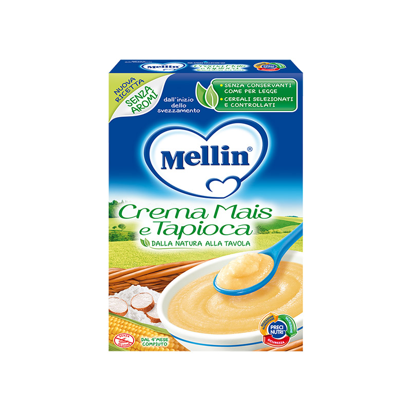 mellin铭帆海外专卖店Mellin美林婴儿米粉进口有机混合谷物营养辅食1段宝宝木薯玉米糊0