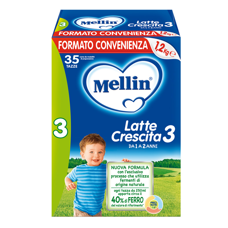 mellin铭帆海外专卖店Mellin美林幼儿奶粉3段1200g意大利原装进口配方牛奶粉12-24月0
