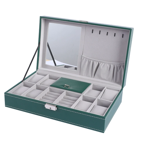 Ожерелье и браслет, кольцо, серьги, часы, высококлассная коробка для хранения, универсальный аксессуар, стенд