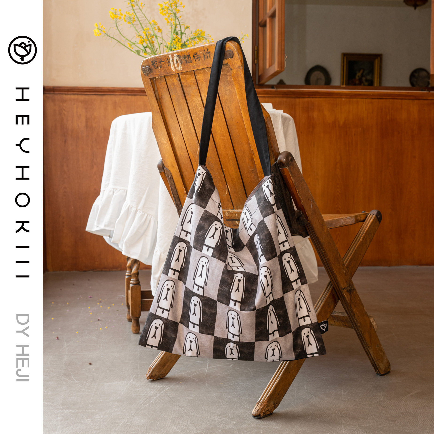 heyhokiii不撞包 狗头保命单肩包女简约全棉帆布包女大容量包包女,淘宝优惠券,粉丝福利购,淘宝优惠卷