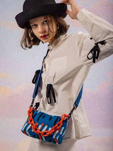 Оригинальная сумка через плечо, шоппер, небольшая сумка, цепь, коллекция 2021, на цепочке