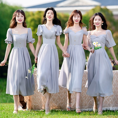 Синее платье подружки невесты, зимнее вечернее платье, юбка, коллекция 2023, для подружки невесты, яркий броский стиль, по фигуре