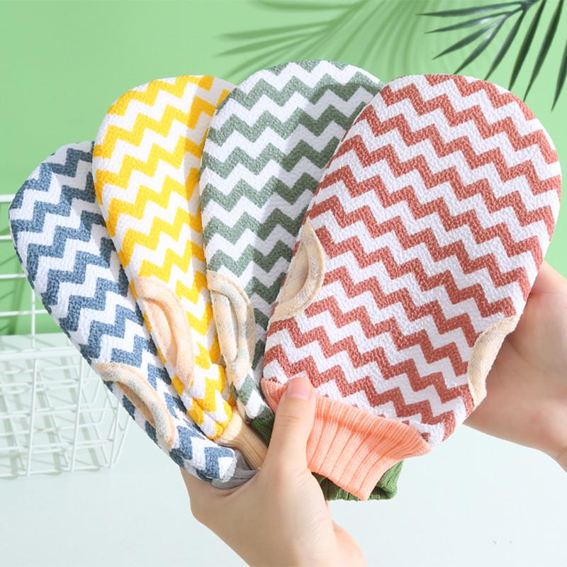 日本男士专用后背无痛搓澡巾家用洗澡巾强力搓泥手套双面搓背背条 - 图2