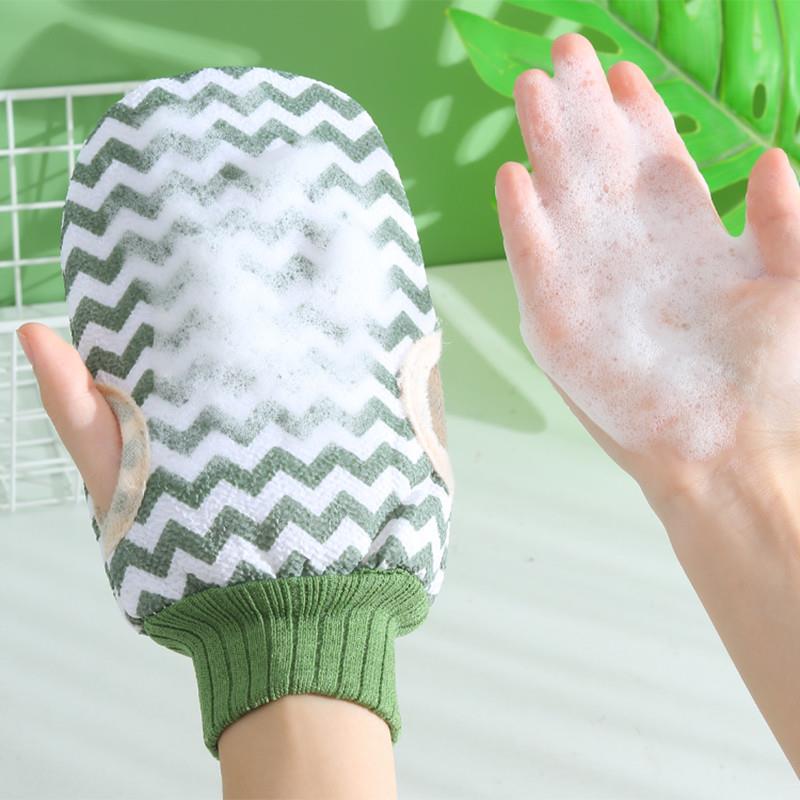 日本男士专用后背无痛搓澡巾家用洗澡巾强力搓泥手套双面搓背背条 - 图0