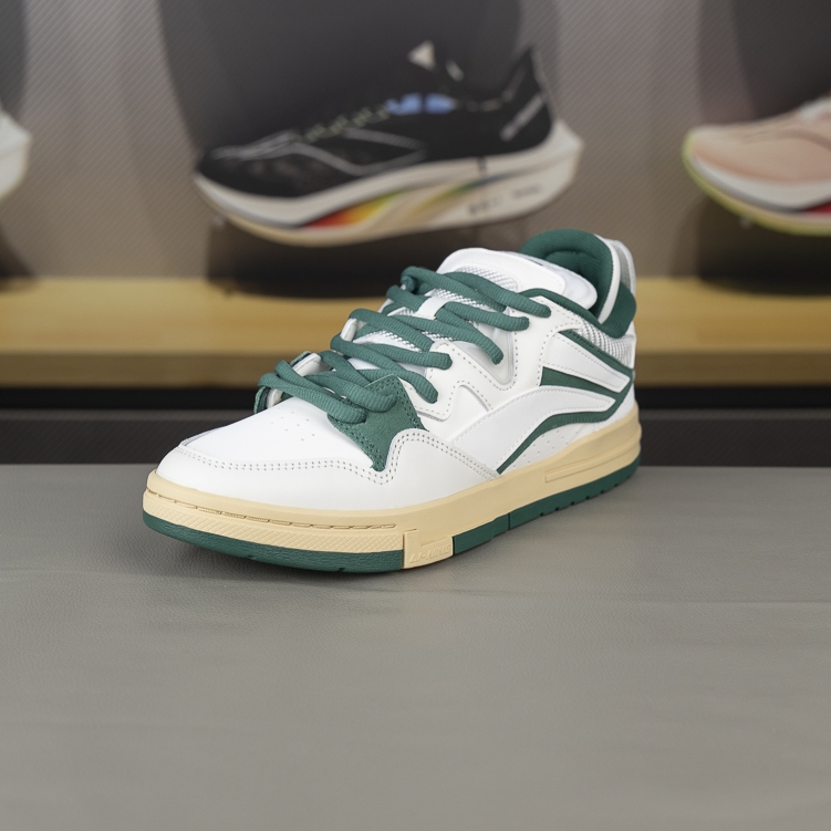 李宁惟吾PRO板鞋2023秋季新款男子舒适软弹滑板文化鞋AECT035 - 图0