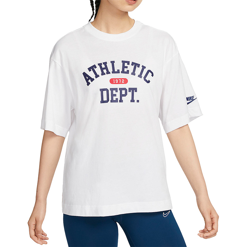 Nike/耐克正品夏季新款女子字母印花运动短袖FN3709-100 - 图3