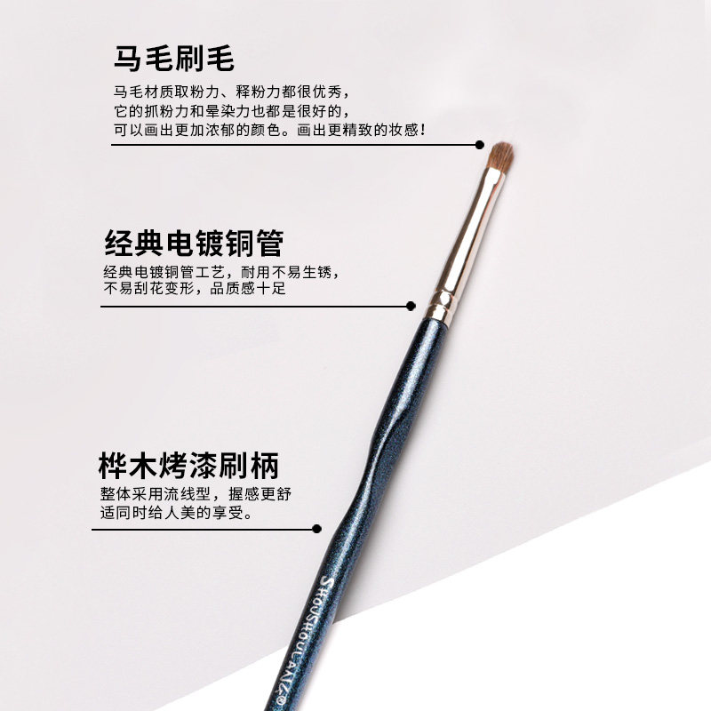 受受狼化妆刷五月Q-25小号眼影细节眼影提亮刷动物毛手工美妆工具,淘宝优惠券,粉丝福利购,淘宝优惠卷