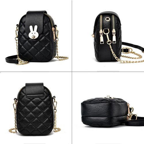 Цепь, милая сумка для телефона, маленькая небольшая сумка, коллекция 2023, из натуральной кожи